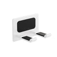 thumbnail image 2 of KTFgvq Dryer Holder Wall Mounted Folding Storage Rack Organizer for Bathroom Vanity Counter, White, 2 of 9
