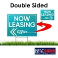 thumbnail image 2 of NEXT LEVEL SIGNS | Now Leasing Yard Signs | 24 W x 18 H Inches | 24" x 10" Metal Ground H-Stake | Made in USA (Pack Of 1), 2 of 6