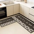 thumbnail image 5 of Floral Kitchen Rugs Sets of 3, Non Slip Kitchen Rugs and Mats Washable Farmhouse Kitchen Rugs Floral Kitchen Floor Mat Carpet Runner Rugs for Hallway Laundry Room, 5 of 12