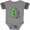 Football Heather and Smoke, variant on Inktastic Mental Health Awareness Green Sunflower Ribbon Boys or Girls Baby Bodysuit