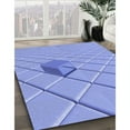 thumbnail image 2 of Ahgly Company Indoor Rectangle Patterned Light Slate Blue Area Rugs, 2' x 5', 2 of 6