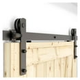 thumbnail image 2 of Barn Door Hardware Kit, 4-10FT Sliding Barn Door Hardware Kit, Heavy Duty With Adjustable Floor Guide -Easy To Install, Smoot ,Sturdy and Durable, 2 of 6