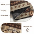thumbnail image 6 of Western Farmhouse Round Area Rug 4 FT,Non Slip Indoor Outdoor Rug,Primitive Rustic Country Retro Texas Star Washable Soft Circular Carpet Non-Shedding Floor Mat for Coffee Table Nursery Foyer Balcony, 6 of 8