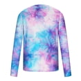 thumbnail image 4 of Goodtrade8 Winter Tops for Men Plus Size Tie Dye Casual Long Sleeve Crew Neck Fall Shirts for Men, 4 of 5
