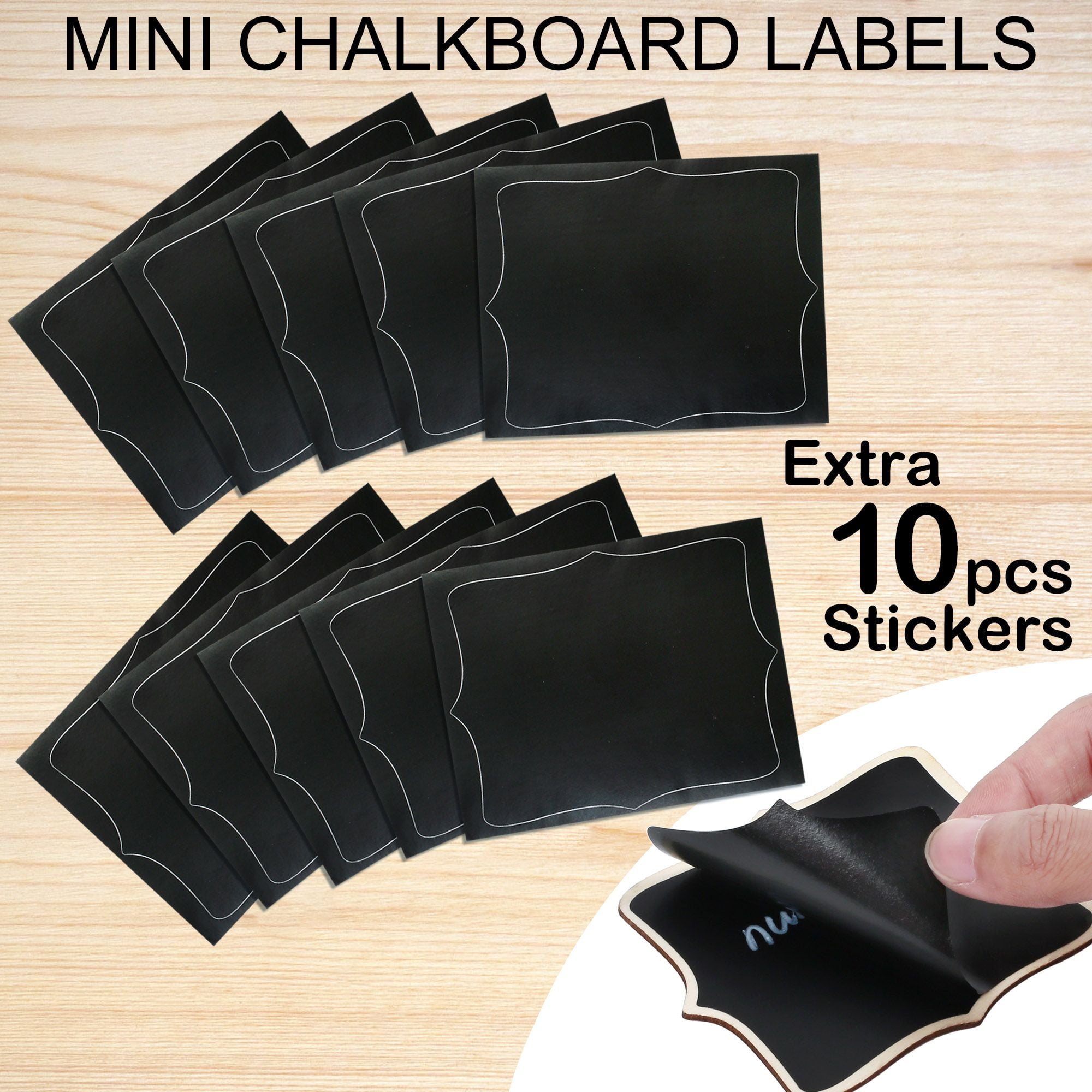 Mandala Crafts Mini Chalkboard Sign – Small Chalkboard Signs with Stand -  Mini Chalkboard Signs for Food Labels for Party Buffet Pack of 20