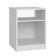 thumbnail image 1 of Buro Mesa de Noche Blanco Organizador Almacenamiento, 1 of 4