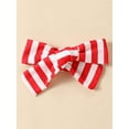 thumbnail image 5 of hirigin Baby Girls Independence Day Outfits, Short Sleeve Crew T-Shirt/Romper, Star Stripe Long Flared/Triangle Pants, Bow Headband, 5 of 9