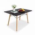 thumbnail image 2 of Set Comedor Oslo Mundo In Melamina 120cm Negro 4 sillas Eames Blanco Minimalista, 2 of 7