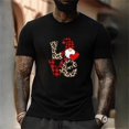 thumbnail image 1 of Camiseta divertida con estampado de letras navideñas para hombre, tendencia Hip Hop, camisetas de manga corta Harajuku, camisetas informales con cuello redondo, ropa de Navidad a la moda, 1 of 4