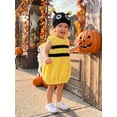 thumbnail image 3 of RUINIXCW Toddler Baby Dinosaur/ Bee Costume Halloween Sleeveless Fuzzy Vest and Hat, 3 of 4