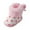 Pink, variant on Gibobby Newborn Infant Baby Girl Boy Cotton Booties Stay On Sock Slippers Soft Bedroom Shoes Non-Skid Ankle Boots With Grippers Toddler Crib Warm Shoe(Pink,9-12 Months)