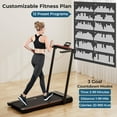 thumbnail image 6 of Goplus 3-in-1 Foldable Treadmill with Removable Desk Workstation Remote Control Black, 6 of 10