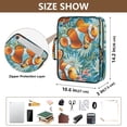 thumbnail image 3 of Haosy Accordion File Organizer Zipper Binder 500 Sheet 6-Tab Expanding File Folder Multi-Pocket 1.2 Inch 3 Ring Clownfish and Coral, 3 of 7