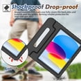 thumbnail image 3 of Kids EVA Case for iPad (A16) 11th / 10th Generation, Portable Handle Stand, Shockproof Cover, 3 of 9
