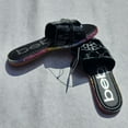 thumbnail image 4 of BEBE BLACK GIRLS SANDALS W/RAINBOW RHINESTONE SIDEWALL [CHILDREN SIZE 3], 4 of 5
