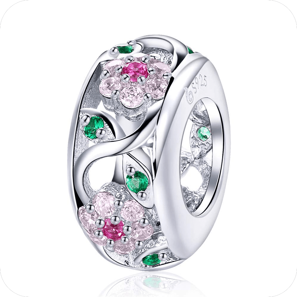 Bamoer 925 Sterling Silver Purple Cubic Zirconia Crystal Stud Earrings for Teen Girls by BISAER　並行輸入品 BAMOER 925 Sterling Silver Pink Crystal Wedding Female Rings for