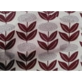 thumbnail image 4 of oneOone Cotton Cambric Maroon Fabric Leaves & Floral Block Craft Projects Decor Fabric Printed By The Yard 56 Inches Wide, 4 of 4