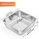 thumbnail image 2 of Molde cuadrado para hornear tartas P&P CHEF, acero inoxidable, 15 cm, 2 of 7
