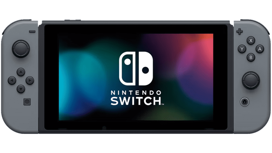 Nintendo Switch Neon Red Blue Console with Super Mario Party