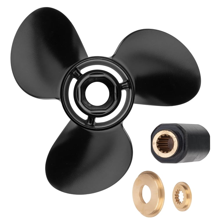Aluminum Boat Propeller For Suzuki 35-65 HP - 11.5x13 Inch, 13 Spline