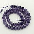 thumbnail image 2 of Natural Gemstone Beads Strands Amethyst Hole: 1mm about 88pcs/strand AB Grade Round Purple 4mm, 2 of 2