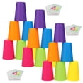 thumbnail image 1 of Vasos Didacticos Apilables ApileCups 3Pzas 7x10cm Plástico ABS Multicolor Vasos Apilables., 1 of 1