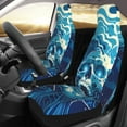 thumbnail image 2 of Sikiie Abstract Blue Skull Car Seat Protector 2 Pack Car Seat Cushion Mat, Car Seat Covers for SUV, Truck, Van, 2 of 7