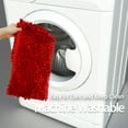 thumbnail image 6 of Civkor Bathroom Rugs,Chenille Bath Mat Set Non Slip Backing Washable,31x20 and 24x16Inch,Red, 6 of 8
