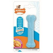 Interpet Limited Nylabone Puppy Teething Chew Textured Bone Chicken Flavour Toy