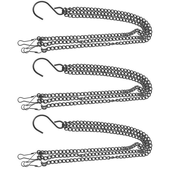 3 Pcs Flower Pot Hanging Chain Pots for Plants Link Chain Decor Hanging Basket Chain