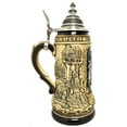 thumbnail image 3 of Rustic Deutschland Pewter German Eagle with Cities LE German Beer Stein 1 L, 3 of 4