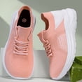 thumbnail image 6 of Domzle Women's Walking Shoes Lightweight Breathable Running Tennis Shoes Non Slip Athletic Fashion Sneakers Mesh Workout Casual Sports Pink 42, 6 of 6