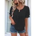 thumbnail image 3 of Tops de Verano de Corta para Mujer, Color Negro, Talla L, 3 of 6