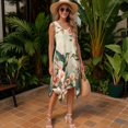 thumbnail image 2 of Yuyamidu Matching Couple Outfits Womens Casual Dresses Sleeveless Tank Dresses Hummingbird Tropical Shirts for Men Button Down Wrinkle Free Shirt Flowy Asymmetrical Dress, 2 of 7