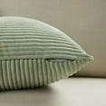thumbnail image 5 of Fancy Homi 2 Packs Sage Green Big Decorative Throw Pillow Covers 24x24 Inch for Living Room Couch Bed, Rustic Farmhouse Boho Home Decor, Soft Corss Corduroy Patchwork Accent Cushion Case 60x60 cm, 5 of 10