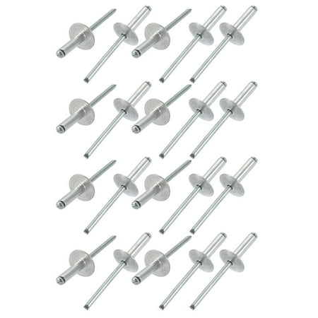 

Tasharina 20 Pcs 5mm x 18mm Aluminum Open End Large Flange Blind Rivets
