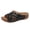 Black, variant on Clearence Women’s Fishmouth Wedge Sandals Summer Beach Slides with Adjustable Belt Buckle Thick Non-Slip Sole Arch Support Lightweight Casual Outdoor Footwear