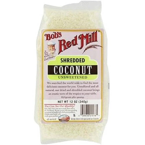Bob's Red Mill Unsweetened Shredded Coconut, 12 oz, (Pack ...