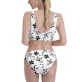 thumbnail image 5 of High Waisted Bikini Sets For Women, Cute Cow And Milk Stains Swimsuits Tummy Control, Two Pieces Bathing Suit, 5 of 8