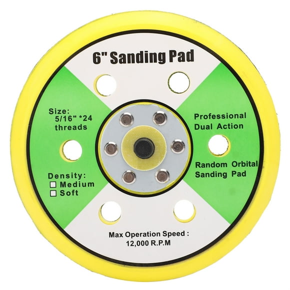 Universal Polishing Sanding Disc, 6 Holes 6 Inch Sander Sanding Pad Brasive Polishing Disk Wheel Sanding Disc For Grinding Edges And Surfaces