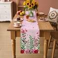 thumbnail image 2 of Valentine's Day Table Runner 72 Inches Long Farmhouse Dress Scarves, Pink Red Roses Love Heart Eucalyptus Gradient Dining Tablerunner for Coffee Table/Kitchen Island/Party Décor, 13" x 72", 2 of 8