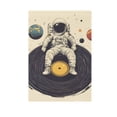 thumbnail image 6 of Yayeee Garden Flag 12" x 18" Double Sided Outdoor Yard Lawn Holiday Decorations, Beige Astronaut Record, 6 of 6