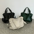 thumbnail image 2 of Wweixi Fashionable Comfortable PU Shoulder Bag For Versatile Crossbody Shoulder Bags Shopper Handbag Tote Bags Waterproof black, 2 of 6