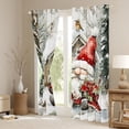 thumbnail image 3 of jejeloiu Cartoon Xmas Gnome Curtains Pack of 2 (42x84 Each),Red Berry Flower Curtains Blackout,Rustic Farmhouse Cabin Bedroom Curtains For Children,Super Cozy Room Decor, 3 of 6