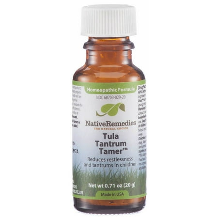 Native Remedies Tula Tantrum Tamer - Natural Homeopathic Formula Reduces Tempers, Tantrums and Restlessness in Children -
