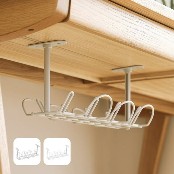 Under Desk Cable Management Tray Under Desk Cable Organizer for Wire Management Super Sturdy Desk Cable Rack Cable Management Tray No Drill. Standing Desk Cable Management Rack