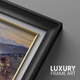 thumbnail image 5 of IDEA4WALL Premium Frame Wall Art Swift Horses are Surer Than Lead by Charles Russell Classic Print Vintage Animals Wildlife Wall Decor Chic Colorful for Living Room, Office - 26"x36" Black, 5 of 5