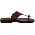 thumbnail image 6 of Holy Land Market Men/Women Biblical Jesus Leather Sandals/Slides From Jerusalem (Jerusalem Style IV) (16-16.5 Women/13-13.5 Men), 6 of 7