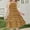 Yellow, variant on Eltusu Girls Casual Dresses, Sleeveless Fashion Crew Neck Summer Kids Clothes Brown Size 10-12 T