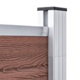 thumbnail image 3 of vidaXL Garden Fence WPC 180x186 cm Brown, 3 of 5